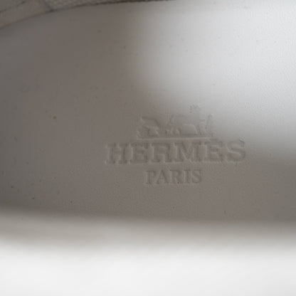 HERMES エルメス グリス スリッポン スニーカー  オレンジソール 41.5 メンズ Sスタンプあり