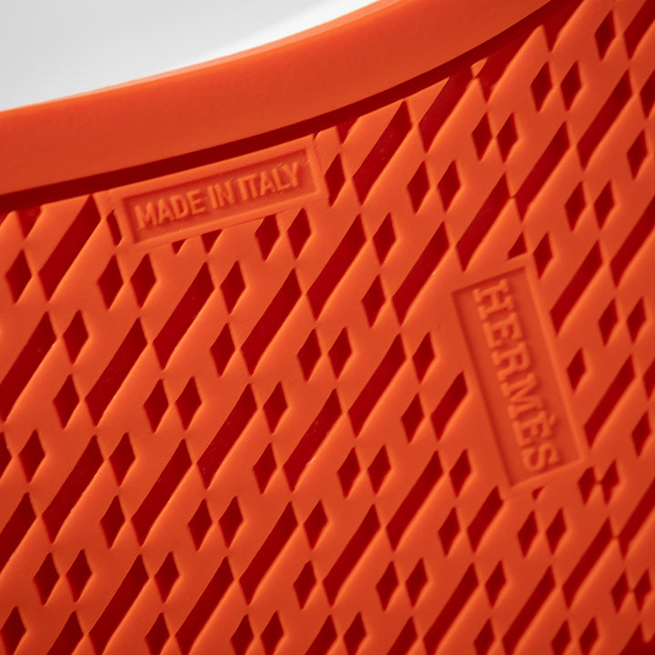 HERMES エルメス グリス スリッポン スニーカー  オレンジソール 41.5 メンズ Sスタンプあり