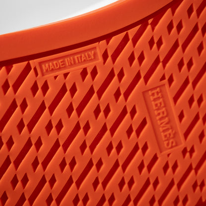 HERMES エルメス グリス スリッポン スニーカー  オレンジソール 41.5 メンズ Sスタンプあり