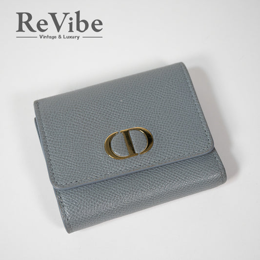 DIOR ディオール  30モンテーニュ ロータスウォレット S2057OBAE 三つ折り財布 コンパクトウォレット レザー