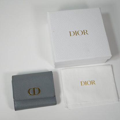 DIOR ディオール  30モンテーニュ ロータスウォレット S2057OBAE 三つ折り財布 コンパクトウォレット レザー