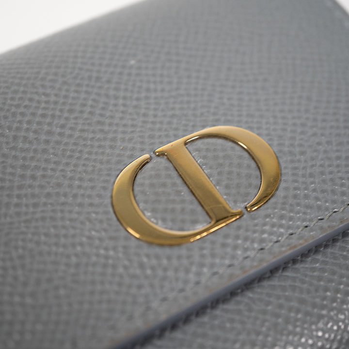 DIOR ディオール  30モンテーニュ ロータスウォレット S2057OBAE 三つ折り財布 コンパクトウォレット レザー