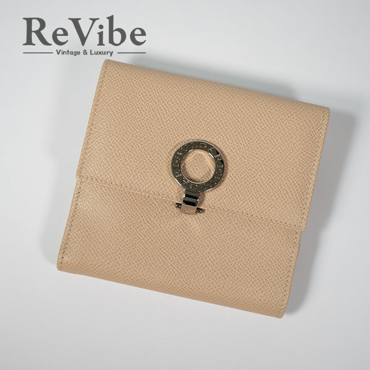 BVLGARI ブルガリ ダブルホック財布 23273 GRAIN/BEG ブルガリブルガリ レディース