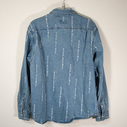 Supreme シュプリーム 20AW Logo Stripe Jacquard Denim Shirt デニムシャツ ブルー Sサイズ メンズ