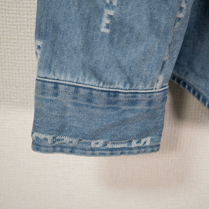 Supreme シュプリーム 20AW Logo Stripe Jacquard Denim Shirt デニムシャツ ブルー Sサイズ メンズ