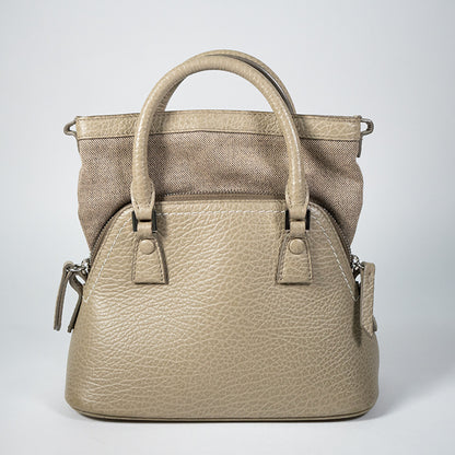 Maison Margiela メゾン マルジェラ 5AC マイクロ S56WG0081 レザー グレージュ ハンドバッグ レディース