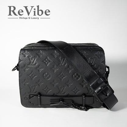 LOUIS VUITTON ルイヴィトン スティーマー メッセンジャー モノグラム ショルダーバッグ クロスボディバッグ トリヨン レザー ブラック 黒 M57307 メンズ RFID