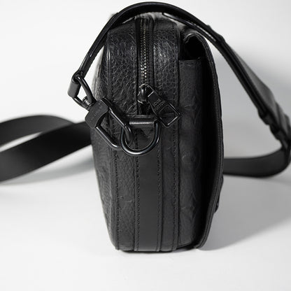 LOUIS VUITTON ルイヴィトン スティーマー メッセンジャー モノグラム ショルダーバッグ クロスボディバッグ トリヨン レザー ブラック 黒 M57307 メンズ RFID
