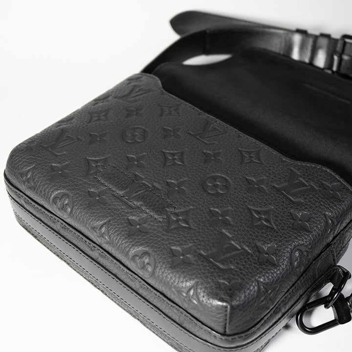 LOUIS VUITTON ルイヴィトン スティーマー メッセンジャー モノグラム ショルダーバッグ クロスボディバッグ トリヨン レザー ブラック 黒 M57307 メンズ RFID