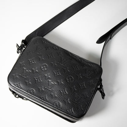 LOUIS VUITTON ルイヴィトン スティーマー メッセンジャー モノグラム ショルダーバッグ クロスボディバッグ トリヨン レザー ブラック 黒 M57307 メンズ RFID