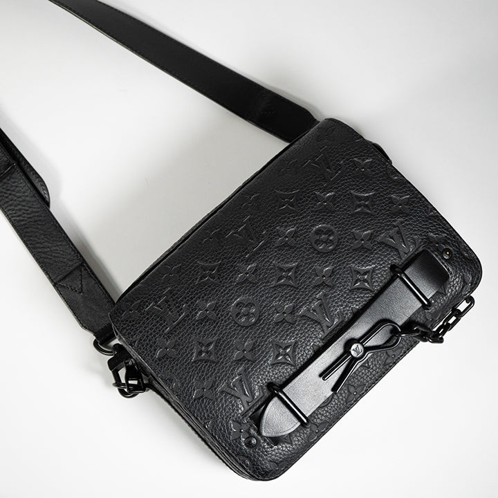 LOUIS VUITTON ルイヴィトン スティーマー メッセンジャー モノグラム ショルダーバッグ クロスボディバッグ トリヨン レザー ブラック 黒 M57307 メンズ RFID