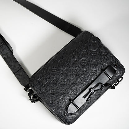 LOUIS VUITTON ルイヴィトン スティーマー メッセンジャー モノグラム ショルダーバッグ クロスボディバッグ トリヨン レザー ブラック 黒 M57307 メンズ RFID
