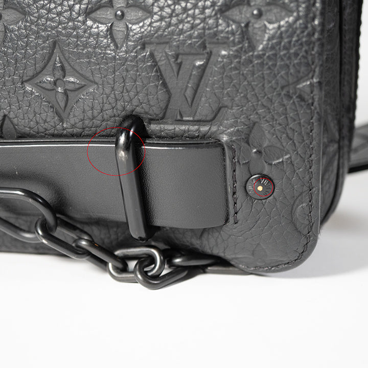 LOUIS VUITTON ルイヴィトン スティーマー メッセンジャー モノグラム ショルダーバッグ クロスボディバッグ トリヨン レザー ブラック 黒 M57307 メンズ RFID
