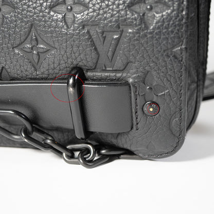 LOUIS VUITTON ルイヴィトン スティーマー メッセンジャー モノグラム ショルダーバッグ クロスボディバッグ トリヨン レザー ブラック 黒 M57307 メンズ RFID