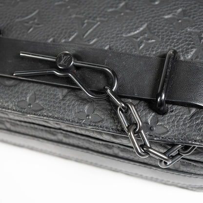 LOUIS VUITTON ルイヴィトン スティーマー メッセンジャー モノグラム ショルダーバッグ クロスボディバッグ トリヨン レザー ブラック 黒 M57307 メンズ RFID
