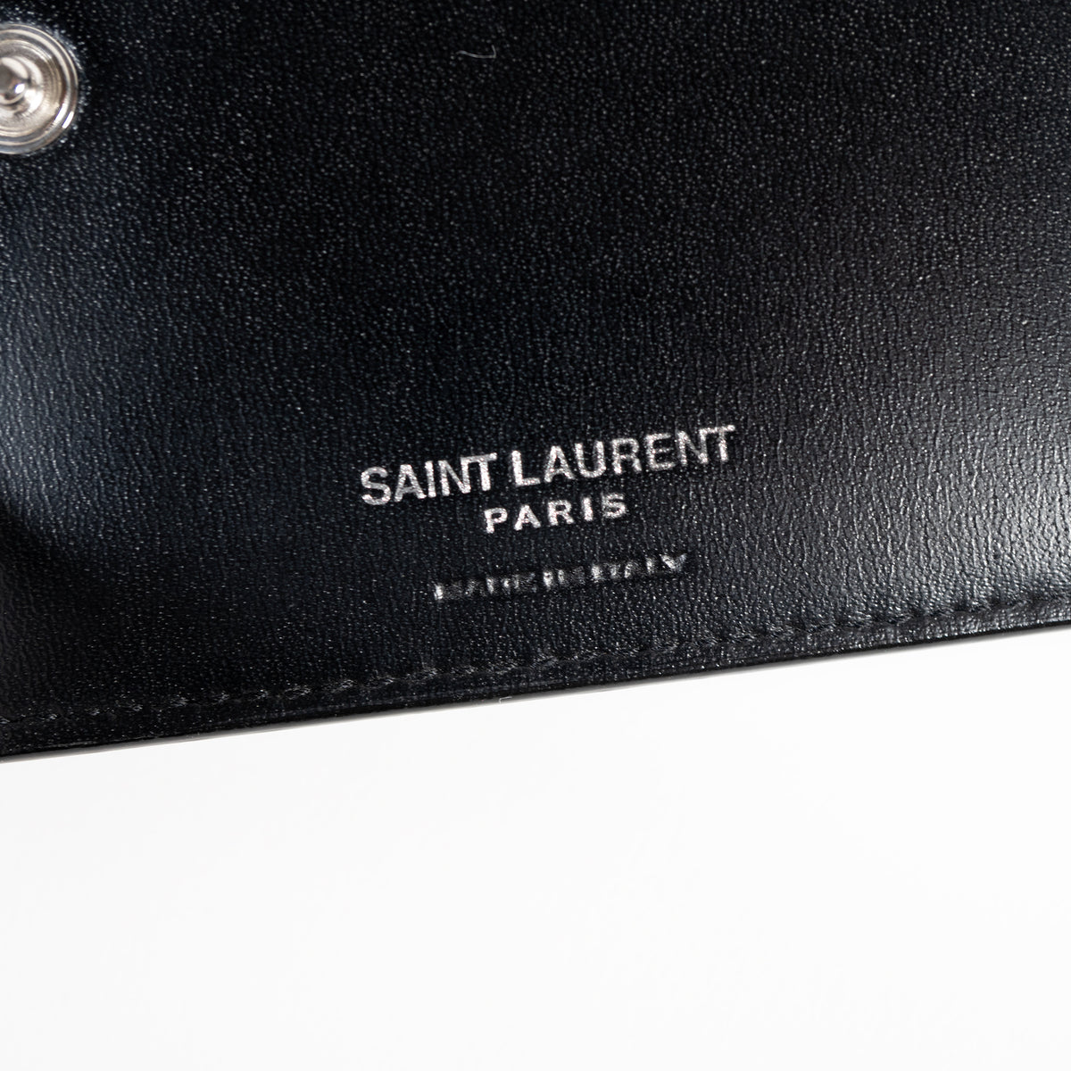サンローラン 二つ折り財布 644587 内側の刻印 SAINT LAURENT PARIS MADE IN ITALY
