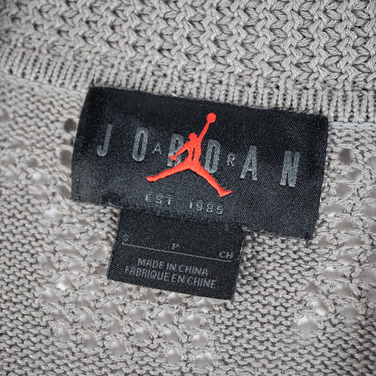 JORDAN 襟ネームタグ Sサイズ 中国製