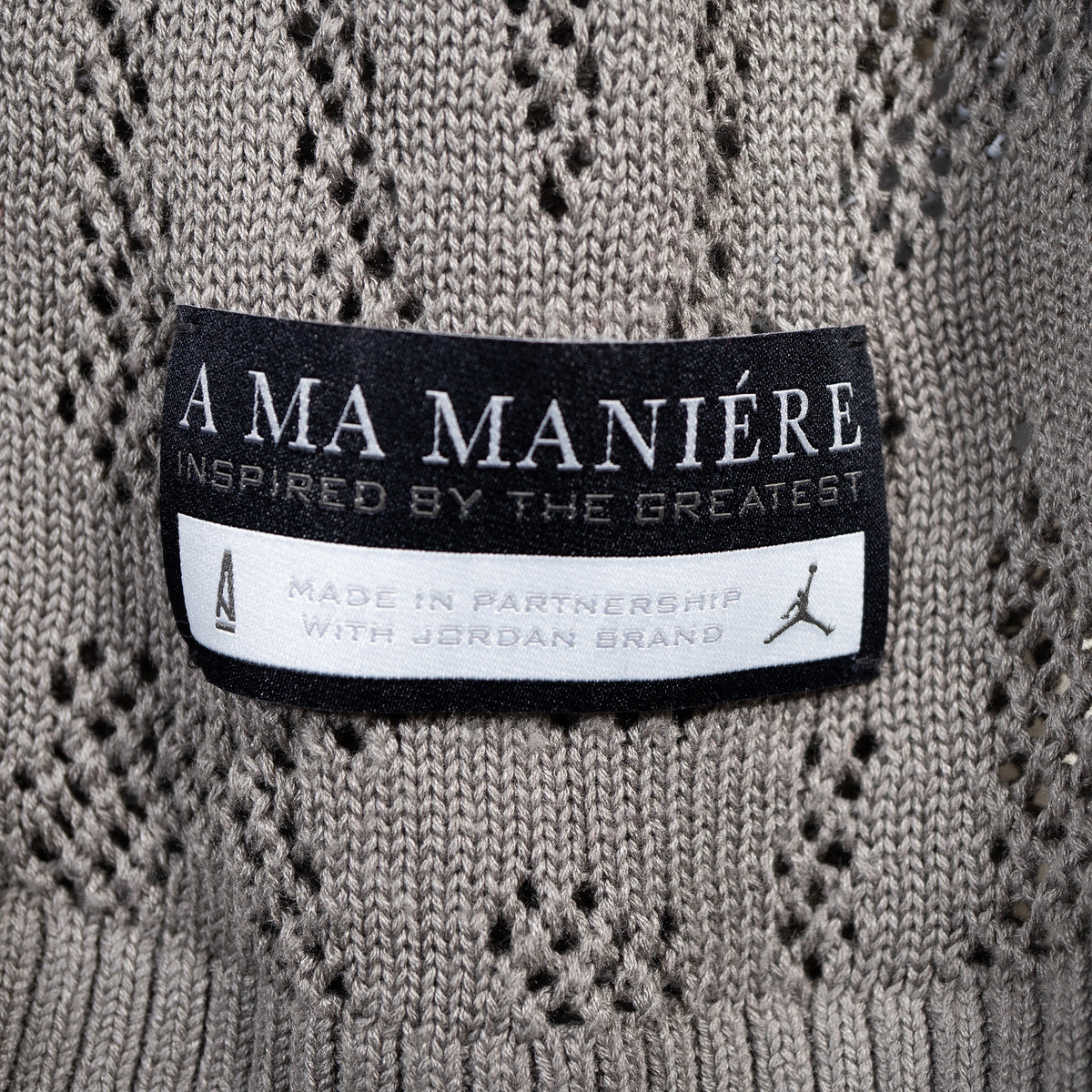 A MA MANIERE 裾ネームタグ MADE IN PARTNERSHIP WITH JORDAN BRAND