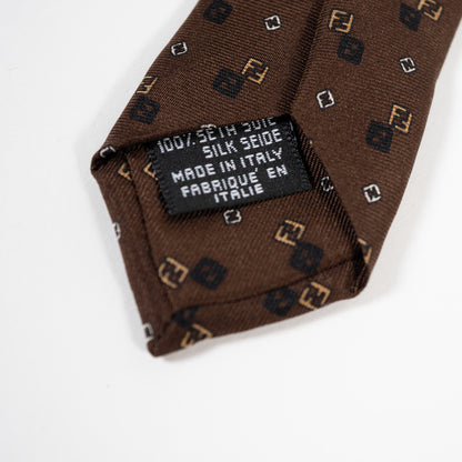 FENDI ネクタイ 組成タグ 100% SETA SILK SEIDE MADE IN ITALY