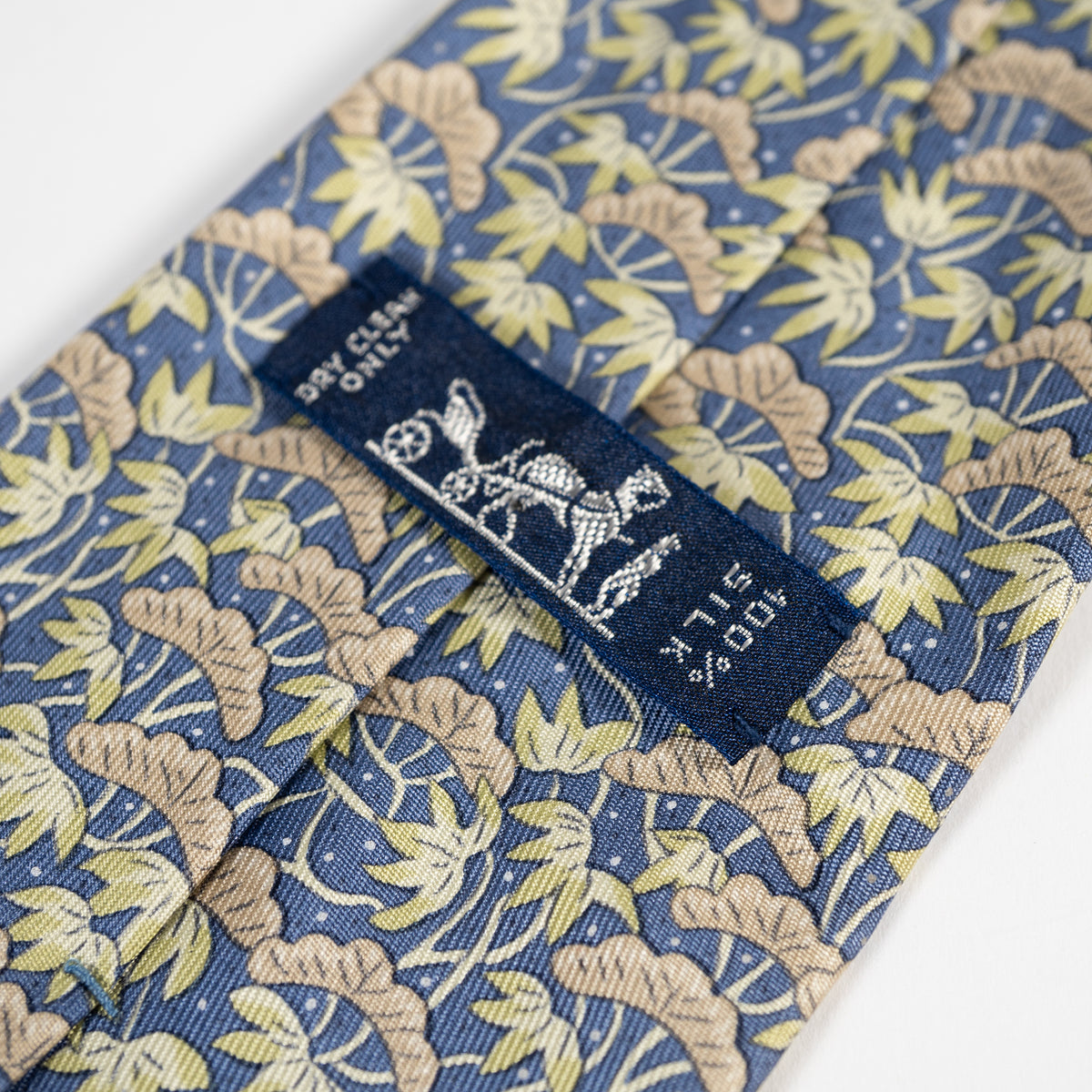 エルメス ネクタイ 内タグ DRY CLEAN ONLY 100% SILK