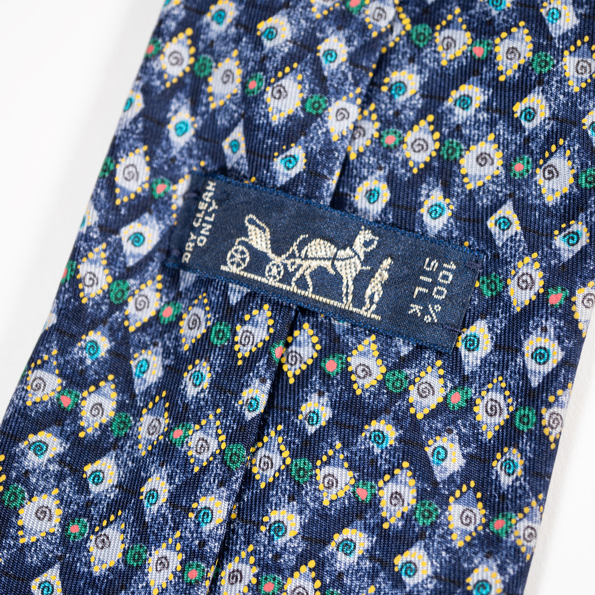 エルメス ネクタイ 内タグ DRY CLEAN ONLY 100% SILK