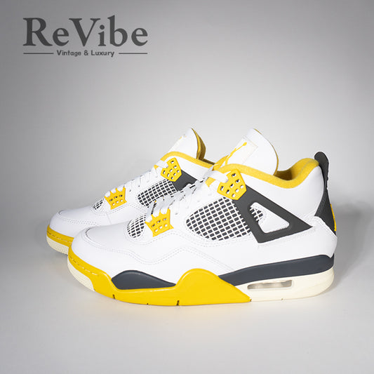 Nike Women's Air Jordan 4 Retro Vivid Sulfur ナイキ ウィメンズ エアジョーダン4 レトロ AQ9129-101 メンズ スニーカー