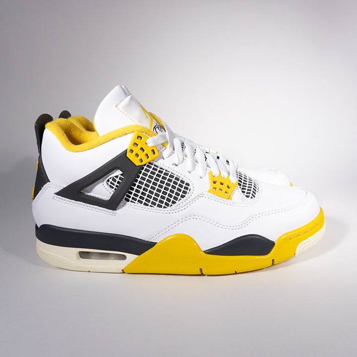 Nike Women's Air Jordan 4 Retro Vivid Sulfur ナイキ ウィメンズ エアジョーダン4 レトロ AQ9129-101 メンズ スニーカー