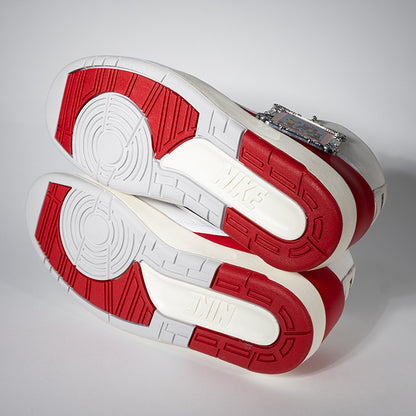 Nina Chanel Abney × Nike Women's Air Jordan 2 High White and Gym Red ニーナ・シャネル・アブニー × ナイキ ウィメンズ エアジョーダン2 ハイDQ0558-160