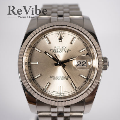 ROLEX ロレックス デイトジャスト 116234 シルバー文字盤 メンズ 腕時計