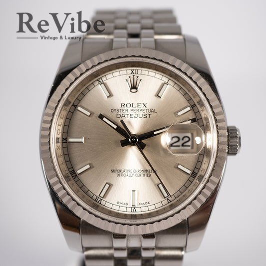 ROLEX ロレックス デイトジャスト 116234 シルバー文字盤 メンズ 腕時計