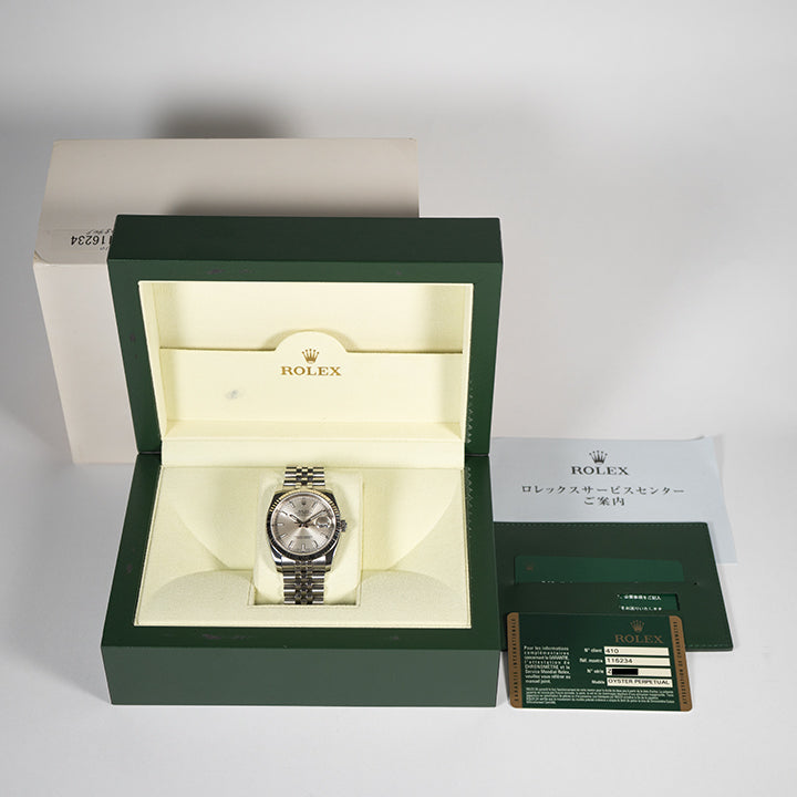 ROLEX ロレックス デイトジャスト 116234 シルバー文字盤 メンズ 腕時計
