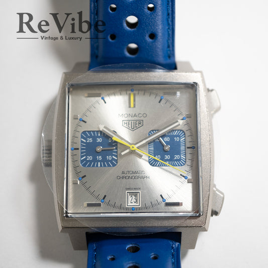 TAG HEUER タグ・ホイヤー モナコ クロノグラフ レーシングブルー CAW218C.FC6548【世界限定1000本】