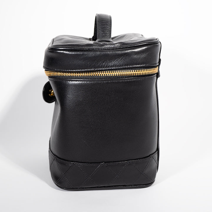 CHANEL ラムスキン マトラッセ バニティバック ビコローレ A01619 レディース