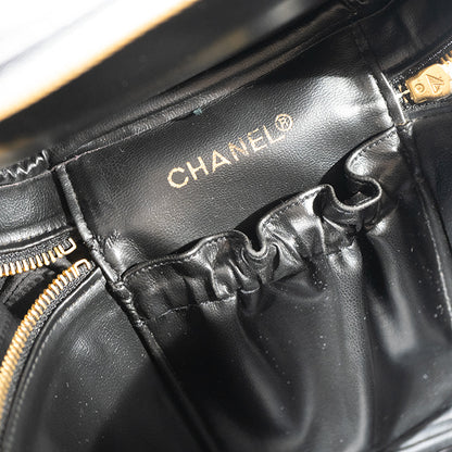 CHANEL ラムスキン マトラッセ バニティバック ビコローレ A01619 レディース