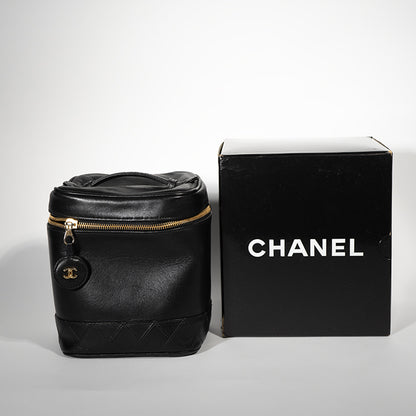 CHANEL ラムスキン マトラッセ バニティバック ビコローレ A01619 レディース
