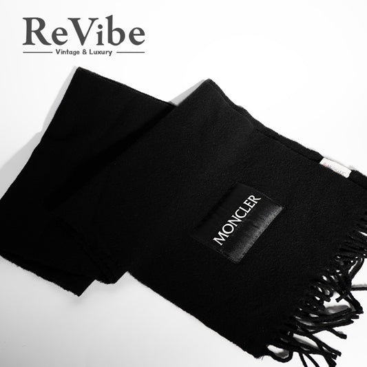 MONCLER モンクレール SCARFフリンジストール スカーフウールニットマフラー23AW メンズ