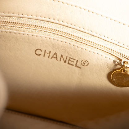 CHANEL シャネル マトラッセチェーンショルダー ベージュ ヴィンテージ バッグ レディース