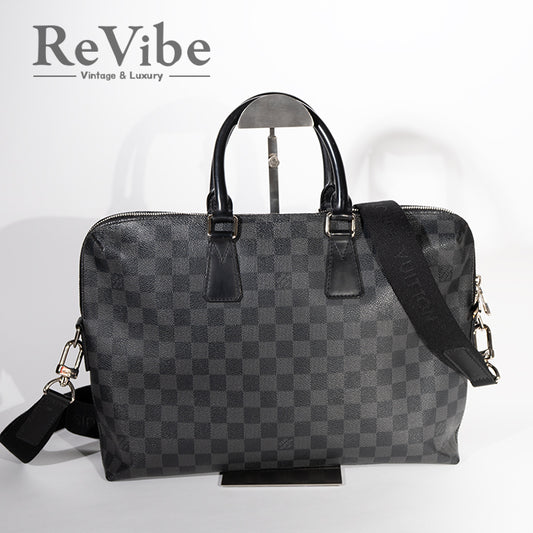 LOUIS VUITTON ダミエグラフィットポルトドキュマンジュール N48224 ビジネスバック ブリーフケース メンズ鞄
